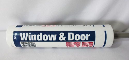 Window Door Caulk Gray Silicone Acrylic 40 Year Indoor Outdoor Paintable 10oz