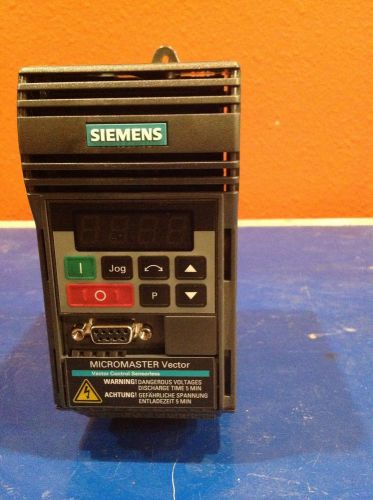 Siemens Micromaster Vector Drive  6SE3212-0DA40  1-HP  750W  380/500V  #4