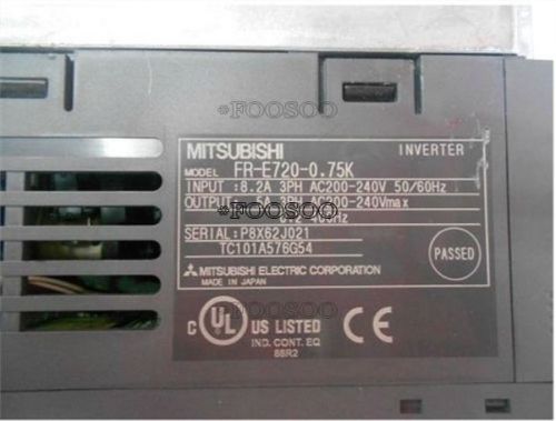 Used Mitsubishi Inverter FR-E720-0.75K 0.75KW 220V Tested
