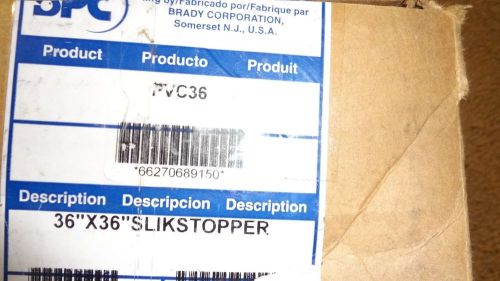 New $528 Brady Slikstopper Yellow PVC36 Seal - 36&#034; x 36&#034; PVC Drain Seal - NOB