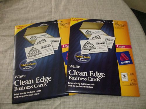 Avery Laser Clean Edge Business Cards 5871