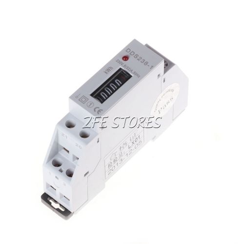 Ac230v 0.5w 50hz 6 digits lcd display single phase din rail watt-hour meter sale for sale