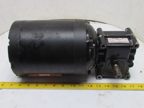 Quipp 3PH 1/2Hp Motor w/15GEDC  Morse 20:1 Speed Reducer Gearbox Dual Output
