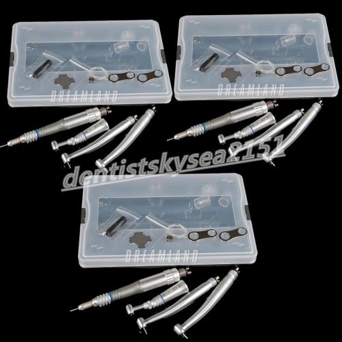 3 kits Dental PANA MAX NSK style High &amp; low Speed Handpiece kit EPT203C 4 Hole