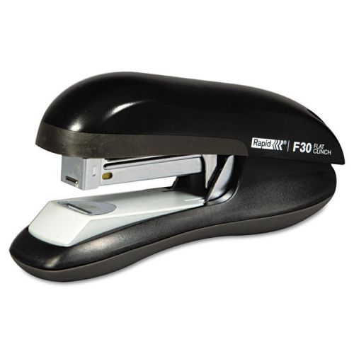 F30 flat clinch half strip stapler, 30-sheet capacity, black for sale