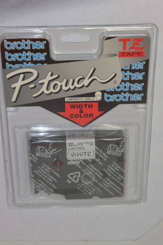 BROTHER TZ-231 P-TOUCH CARTRIDGE TAPE REFILL! 1/2&#034; BLACK PRINT ON WHITE TAPE!