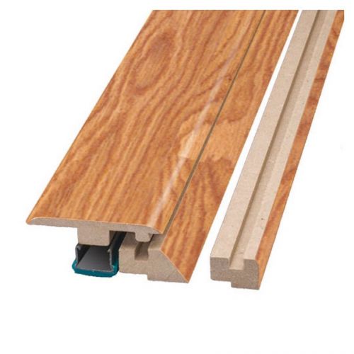 SimpleSolutions 2.37-in x 78.74-in Oak 4-n-1 Laminate Floor Moulding