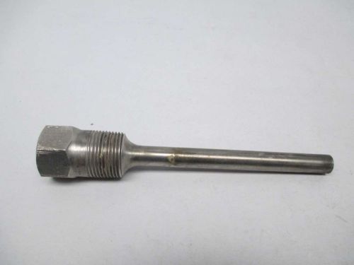 BROWN MACHINE 316 STAINLESS THERMOWELL 6IN LONG 1/2IN NPT FEMALE D371365