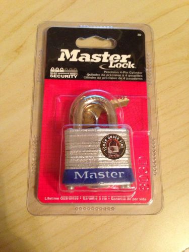 MasterLock 3D 4 Pin Tumbler Lock W/Laminated Body (2keys)