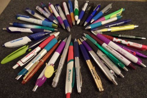 drug pens collection  LOT OF 10 PENS PER LOT, MIXTURE