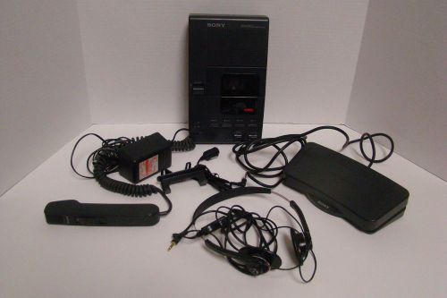 Vintage SONY MICROCASSETTE DICTATOR/TRANSCRIBER M-2020 WITH PEDAL/ ELECTRIC CORD