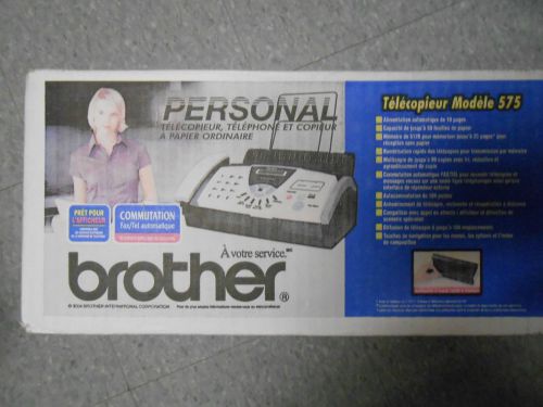 new Brother Personal Plain-Paper Fax Machine (Fax-575)/Phone/Copier