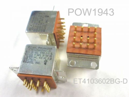 Dentsch relay et4103602bg-d 36 volts dc 4pdt, new for sale