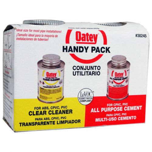 Oatey handy pack clear cleaner and all purpose cement for sale