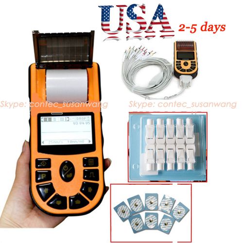 Usps ecg80a digital portable ecg machine handheld one channel electrocardiograph for sale