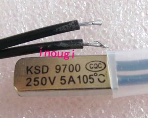 3 pcs New KSD 9700 105?C 250V 5A Thermostat Temperature BiMetal Switch NC Close