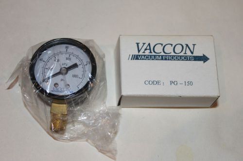 Brand New!!! VACCON CODE: PG-150 Air Pressure Gauge