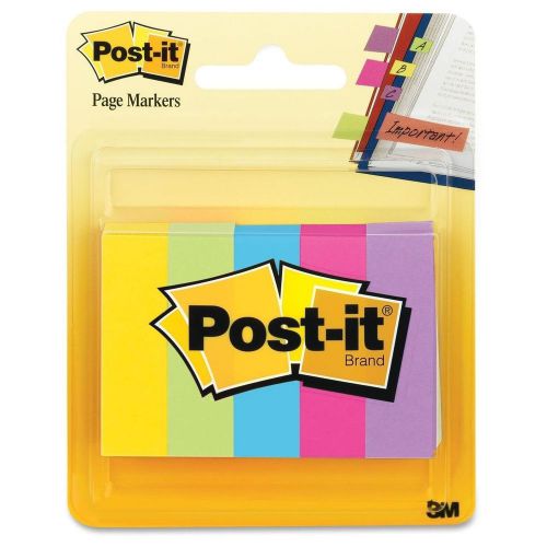 New Post-it Page Marker 670-5AU, 1/2 in x 2 in 500 Strips