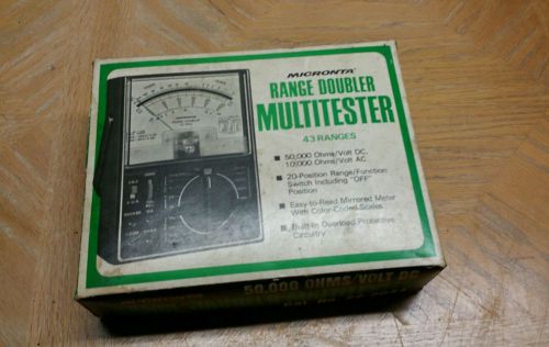 Vintage Micronta Range Doubler Multitester 43 Ranges Cat. No. 22-204