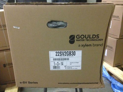 GOULDS 22SV2GB30 2 STG SS ESV VERTICAL WATER PUMP LIQUID END GRUNDFOS CR32 CR 32