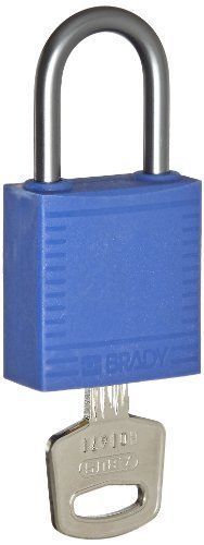 Brady 118960 blue  brady compact safety lock - keyed alike (6 locks) for sale