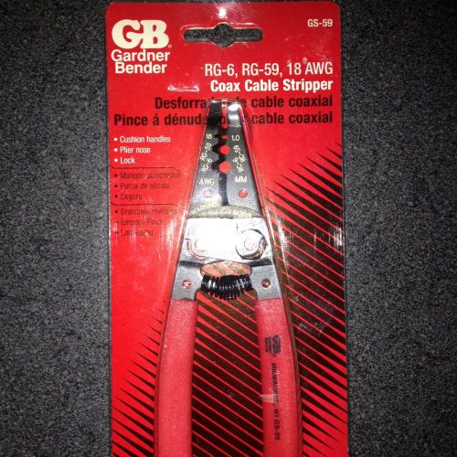 GB Gardner Bender Coax Cable stripper RG-6 RG-59