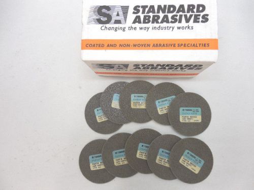 Box of 10 standard abrasives unitized series wheels 3&#034; x 1/8&#034; x 1/4&#034; m a/o hd for sale