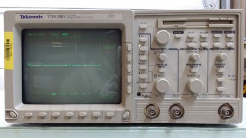 TEKTRONIX TDS 360 TWO CHANNEL Digital REAL TIME Oscilloscope 200 MHz 1GS/s