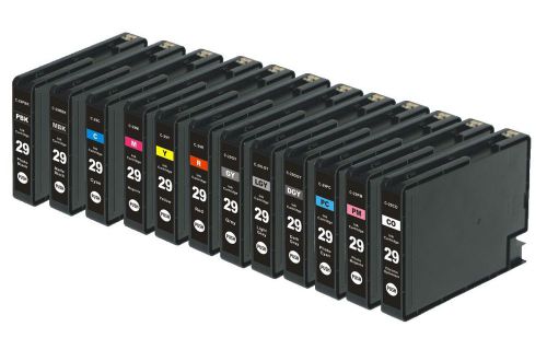 New 12packs PGI-29 Ink Cartridges Compatible For Canon  Pixma Pro-1