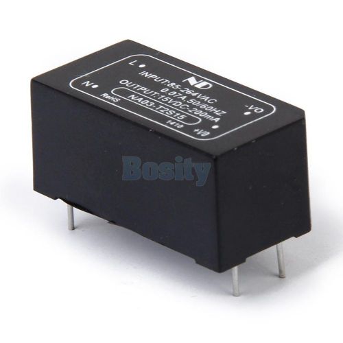 Isolated Power Module AC/DC-DC Converter Input AC85-264V /DC 100-370V Out DC 15V
