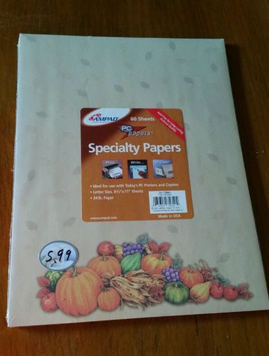 AMPAD Fall Harvest Specialty PC paper 60 sheets 24 lb Acid Free Archival quality