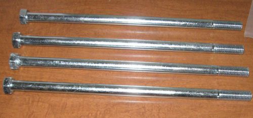 Hex head bolt, 3/4&#034;-10 x 16&#034; zinc plated coarse thread, lot of 4 for sale