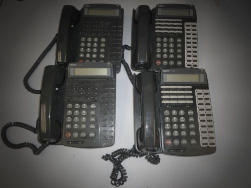 Nec D-Term DTR-16D-1(BK)TEL Sereis I Office Display Phones LOT 4