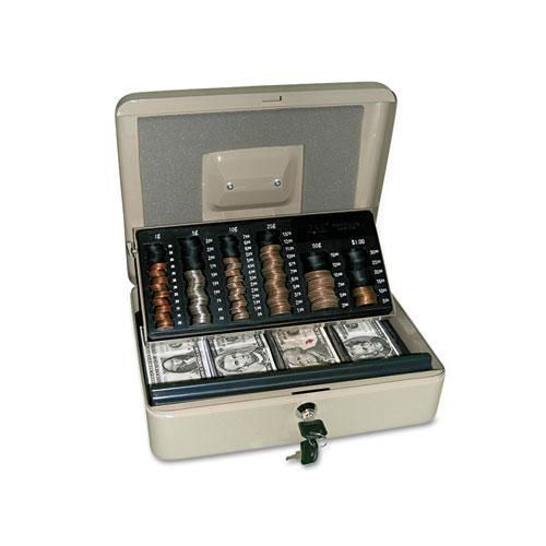 New pm company 4967 3-in-1 cash-change-storage steel security box w/key lock, for sale