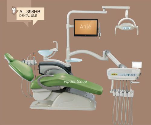 Computer Controlled Dental Unit Chair FDA CE Approved AL-398HB Soft Leather