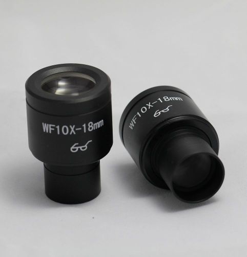 2 pcs Biological MICROSCOPE WIDEFIELD High Eye-point WF10X Eyepieces 23.2mm