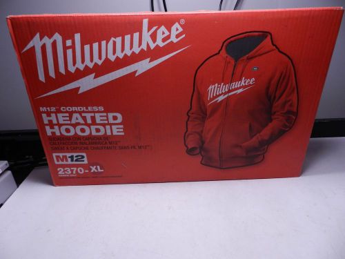 Milwaukee x-large m12 lithium-ion cordless red heated hoodie (hoodie only) for sale