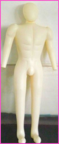 Thick Beige Male Full Body Hat Pant Display Inflatable Mannequin Dummy Model