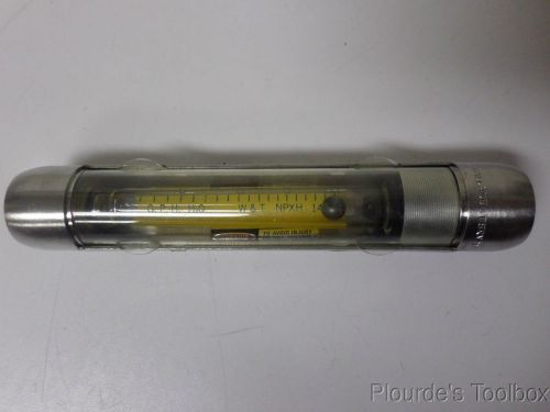 Used Wallace &amp; Tiernan Tube Flowmeter, 0-40 GPH Water, 200 PSI, NPXH-145