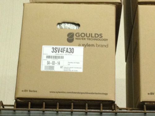 GOULDS 3SV4FA30 4 STG ESV STAINLESS VERTICAL WATER PUMP LIQUID END GRUNDFOS CR3