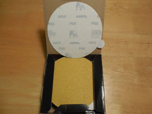 Mirka Gold 6&#034; P60 PSA Sanding Discs 23-341-060