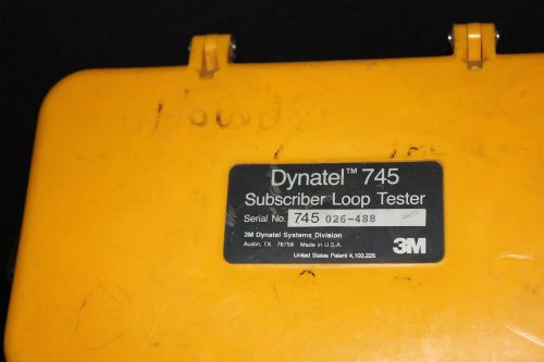 3M Dynatel 745 Portable Compact Telephone Subscriber Loop Tester-Works