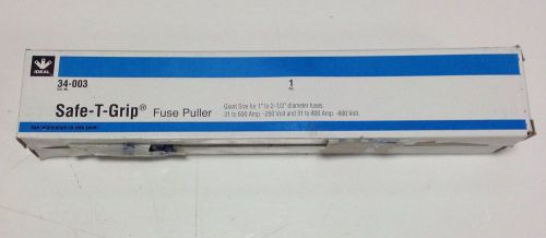 Ideal safe-t-grip 31-600a fuse puller nib 34-003 104427 for sale