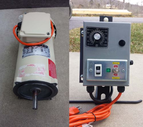 RELIANCE 3/4 HP DC ELECTRIC MOTOR 90 VDC 1750 RPM -- WITH CONTROLLER