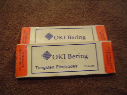 Oki Bering Thoriated Tungsten Electrodes 3/32 2 full boxes