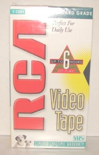 VHS Tape Blank RCA Recording Tape Standard Grade 6 Hours Of Play Quantity 2