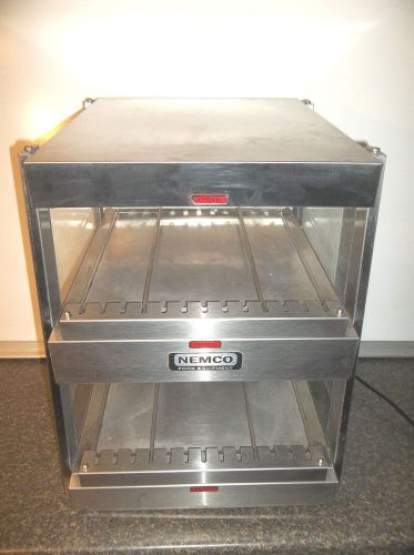 Nemco 18&#034;  heated merchandiser dual shelf warmer  model 6480-18s for sale