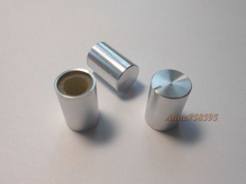 25pcs High Quality Aluminum Potentiometer Volume KNOB D10.0mm H14.6mm Silver