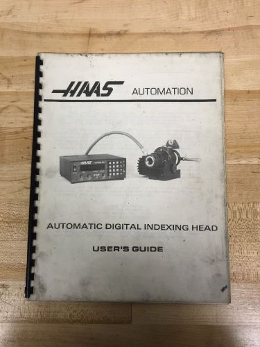 HAAS 5C Indexer And Control Operators Manual Users Guide Programming Repair Cnc