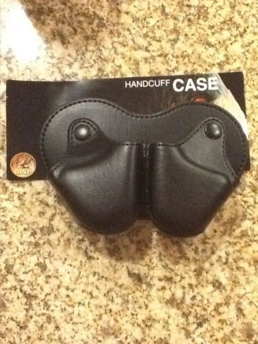 ASP Double Open black leather Handcuff Case
